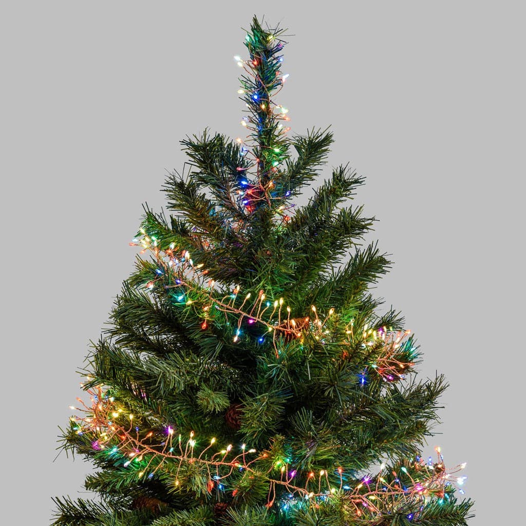 Luci di Natale catena luminosa cavo Rame con micro led RGB decorazione da esterno - 2