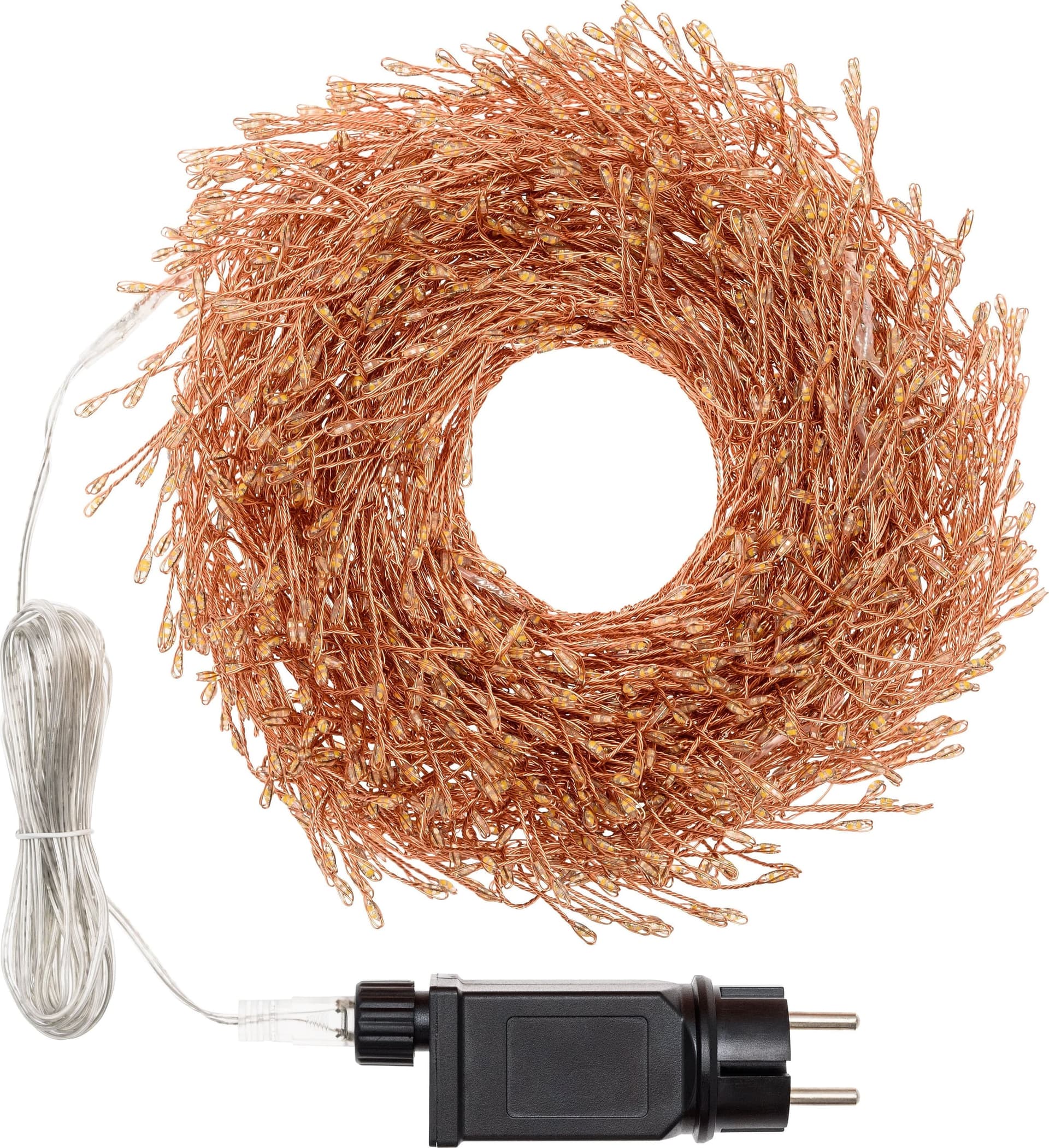 Luci di Natale catena luminosa cavo Rame con micro led RGB decorazione da esterno - 6