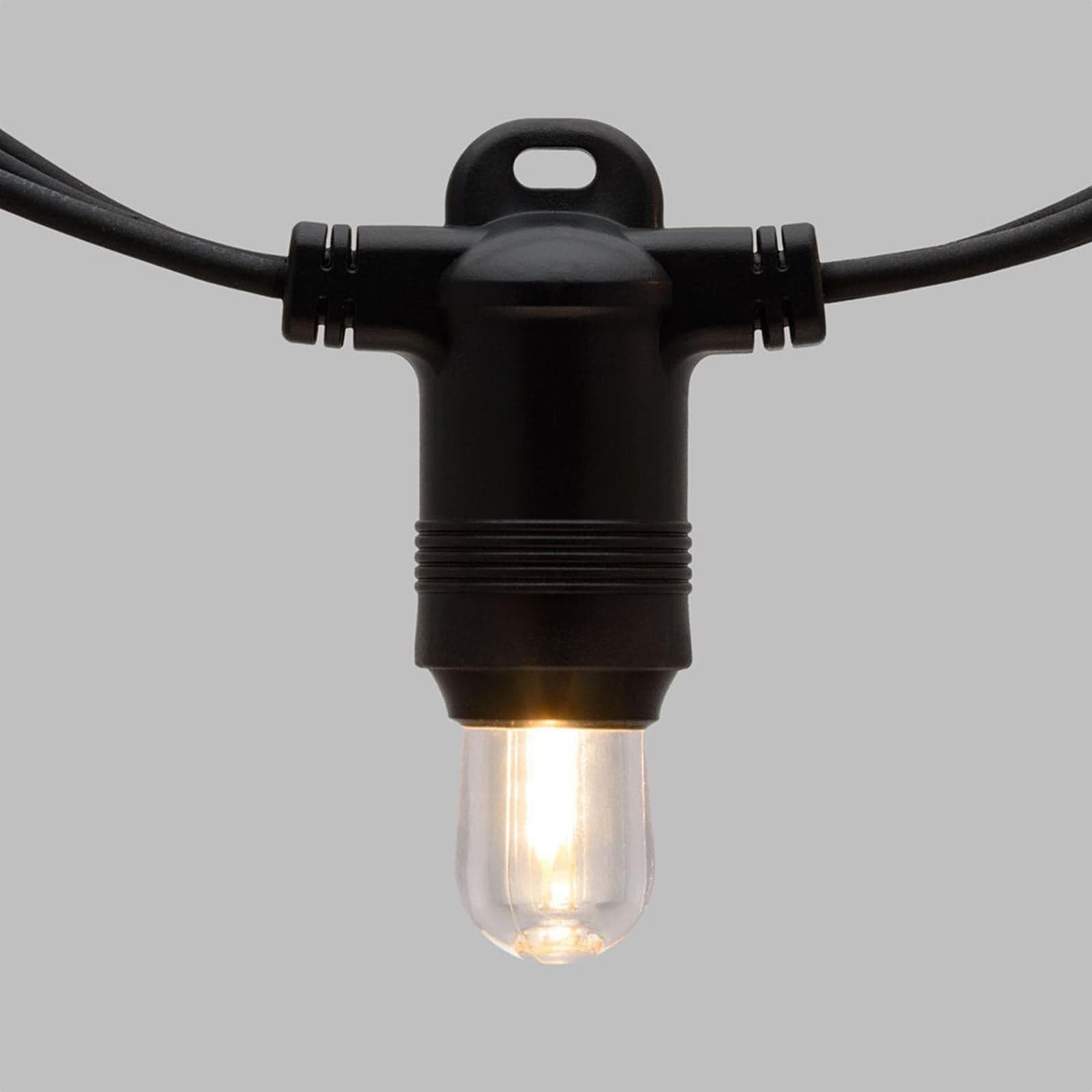 Cordoniera con 20 led da esterno per balcone e giardino decorazione nataliza 6 mt - 6