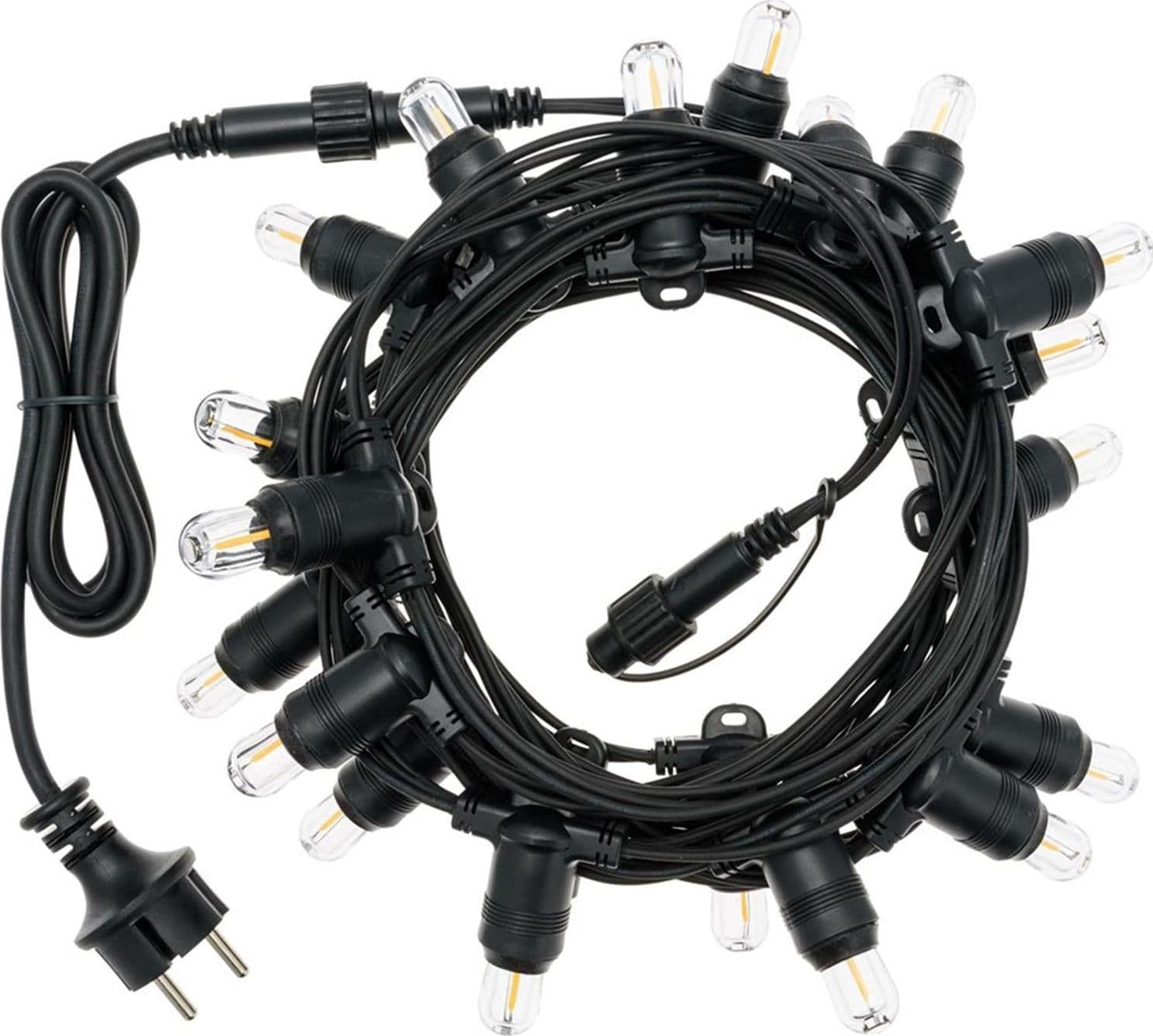 Cordoniera con 20 led da esterno per balcone e giardino decorazione nataliza 6 mt - 8