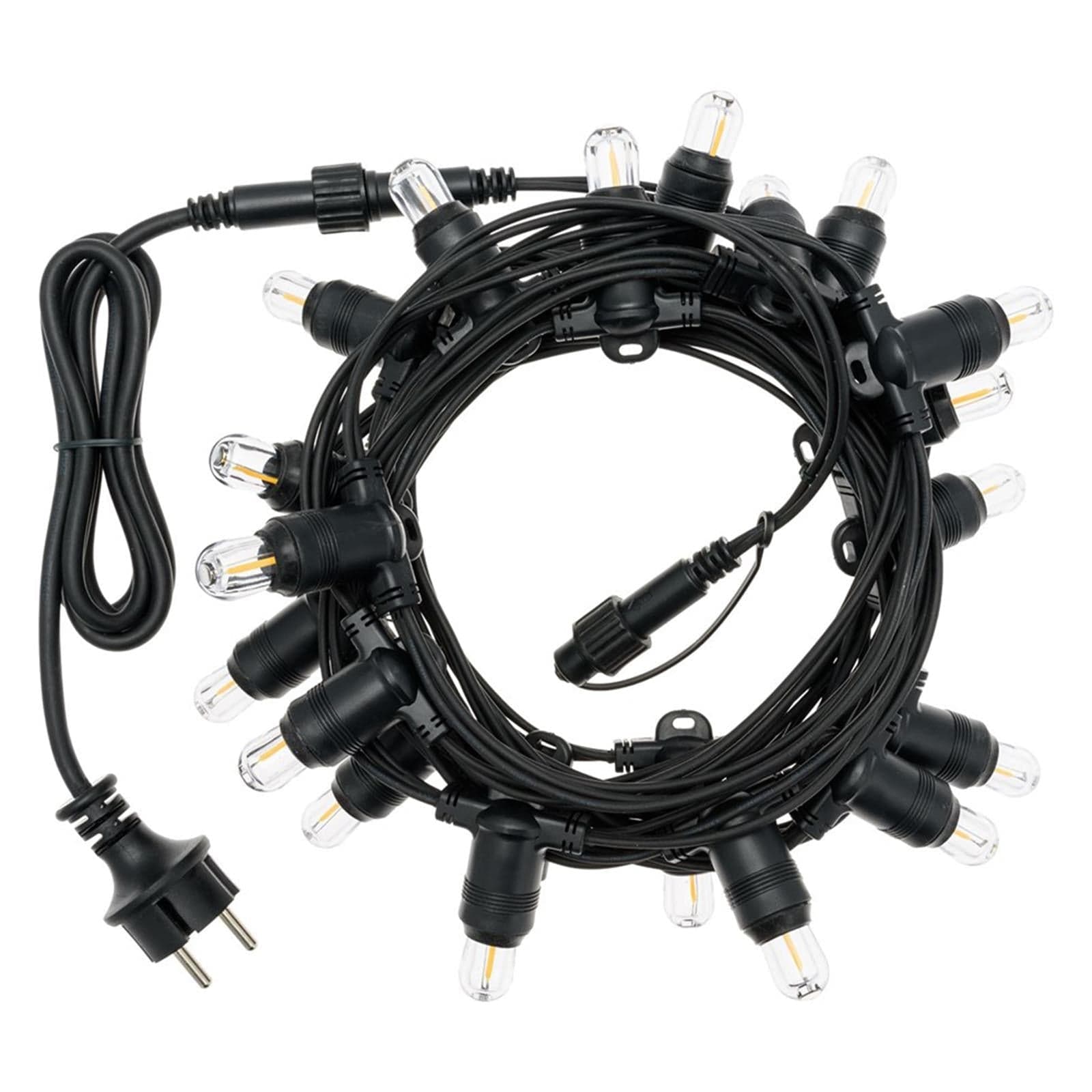 Cordoniera con 20 led da esterno per balcone e giardino decorazione nataliza 6 mt - 8