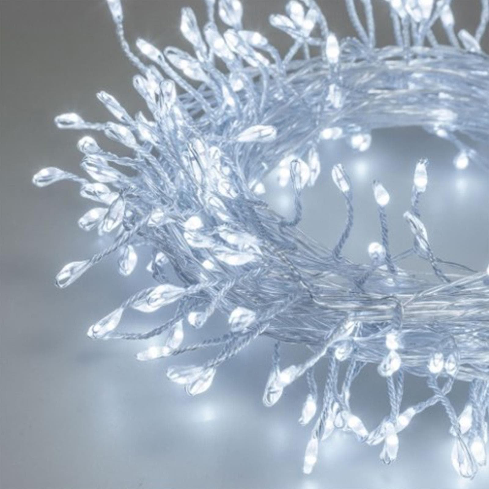 Luci di Natale catena luminosa con micro led decorazione da esterno 12 mt - 3