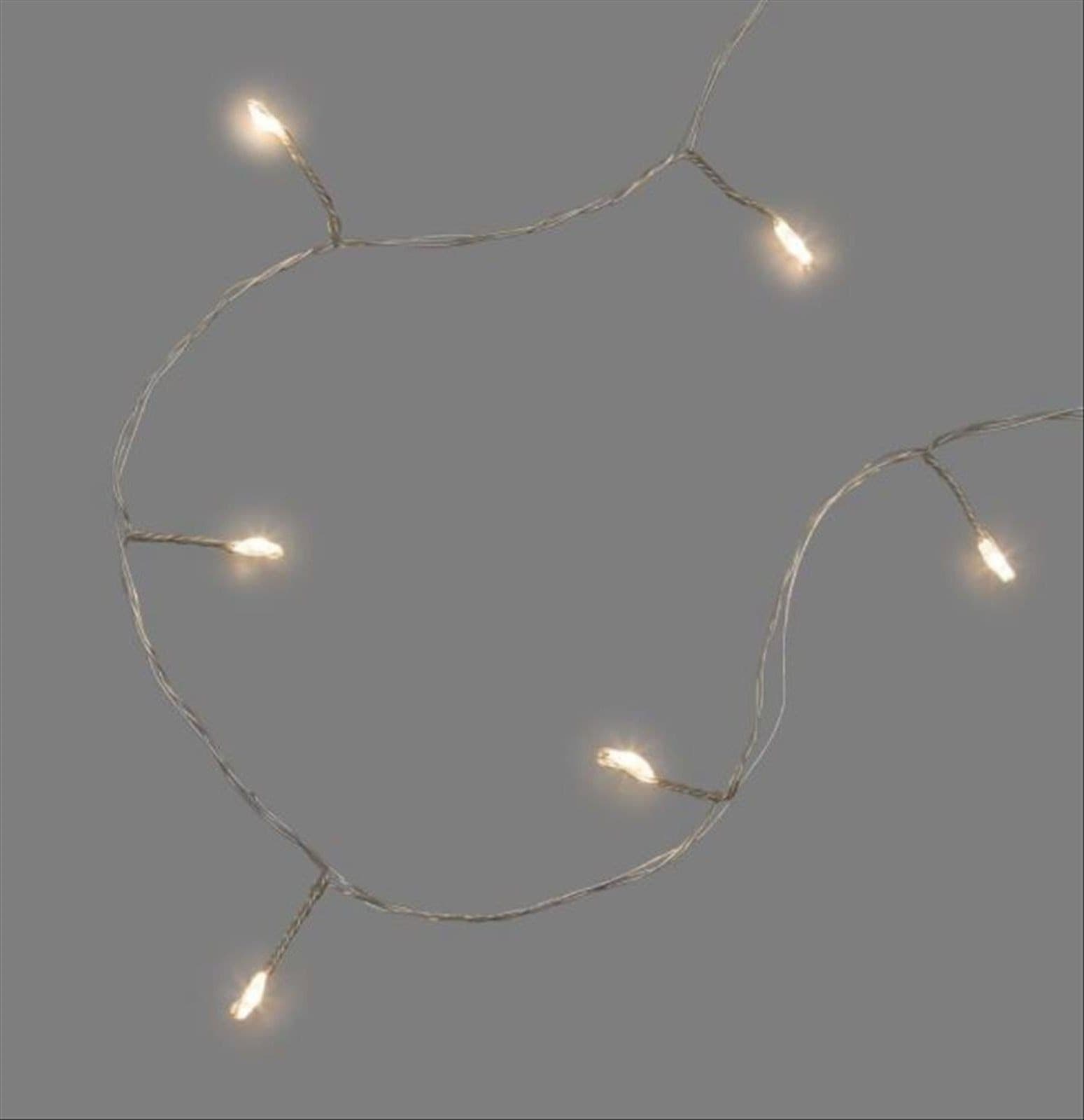 Luci di Natale catena luminosa con micro led decorazione da esterno 12 mt - 8
