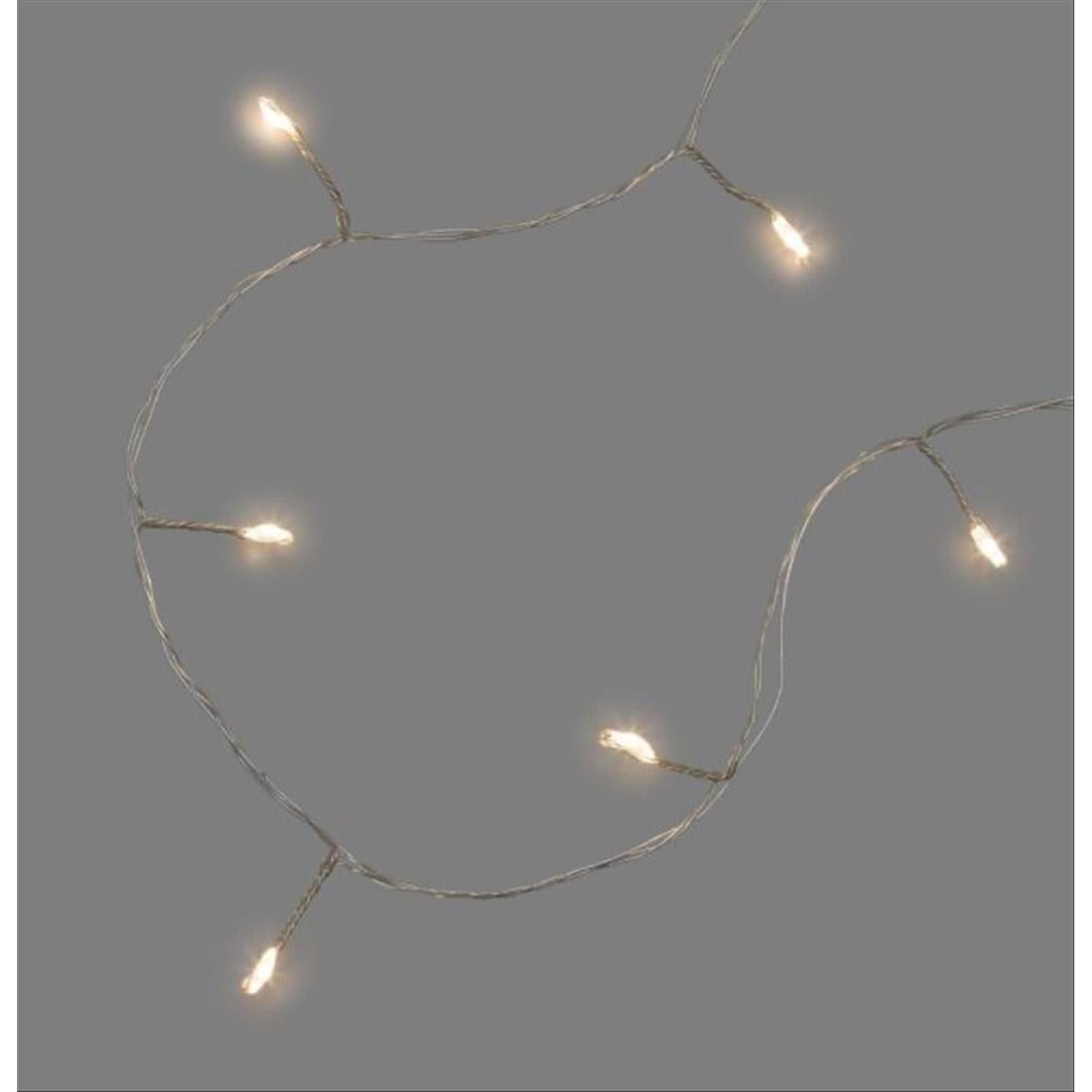 Luci di Natale catena luminosa con micro led decorazione da esterno 12 mt - 8