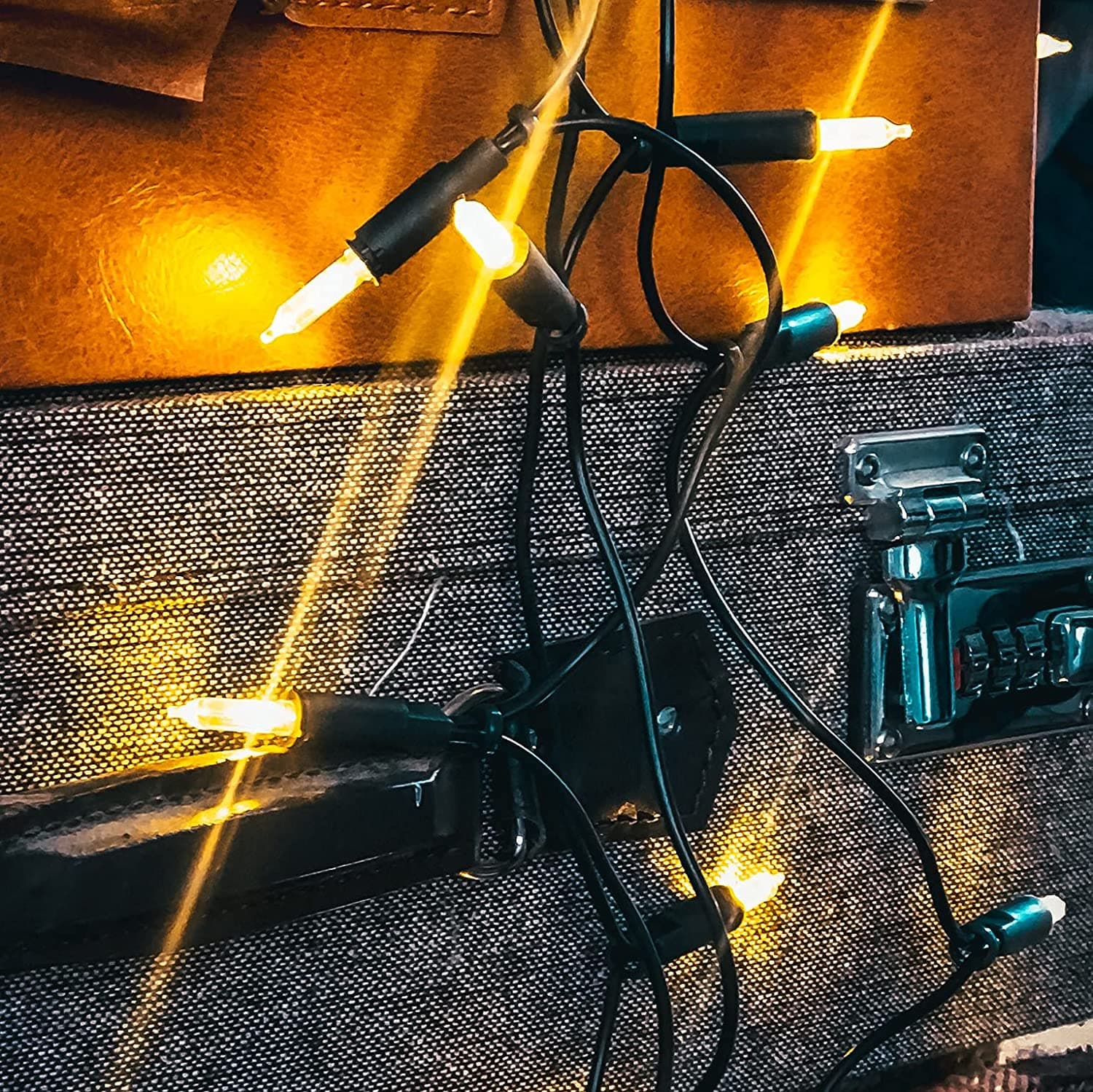 Catena luci di natale per presepe "Pisellini lineari" lampadine ad incandescenza - 3
