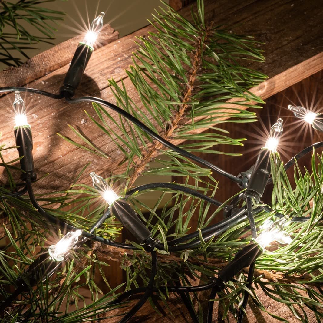 Catena luci di natale per presepe "Pisellini lineari" lampadine ad incandescenza - 4