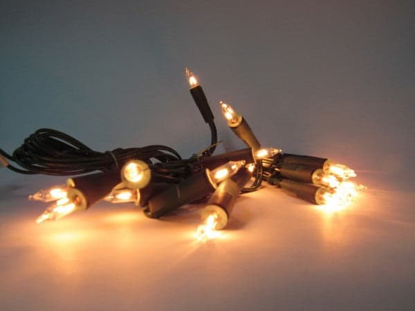 Catena luci di natale per presepe "Pisellini lineari" lampadine ad incandescenza - 8