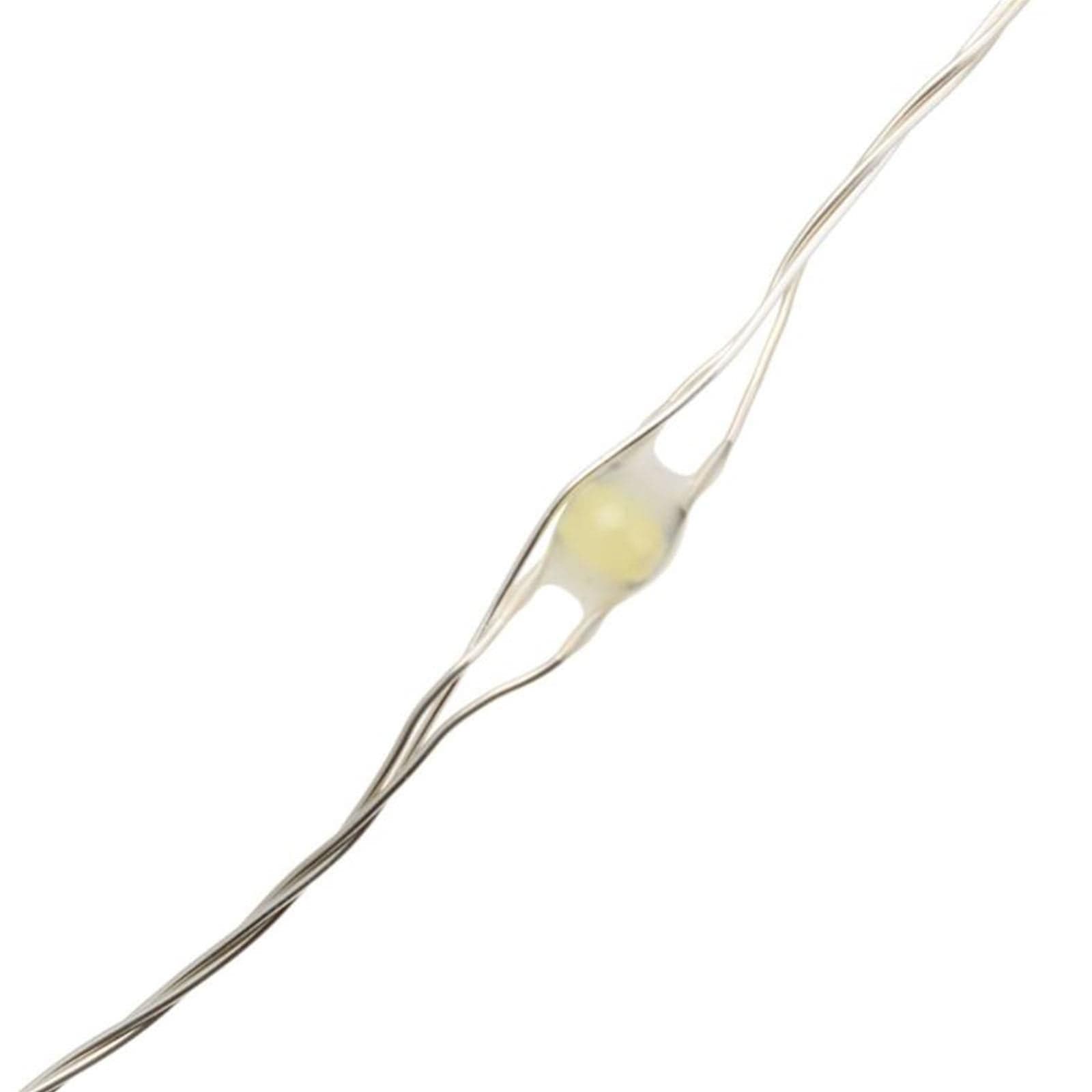 Luci di natale catena con 200 Maxi-Micro Led e filo in metallo per interno ed esterno 20 mt - 5