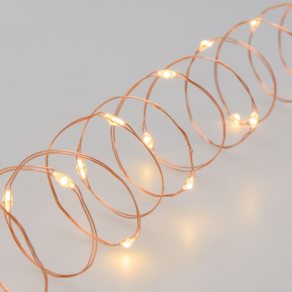 Luci di natale catena con 200 Maxi-Micro Led e filo in metallo per interno ed esterno 20 mt - 7