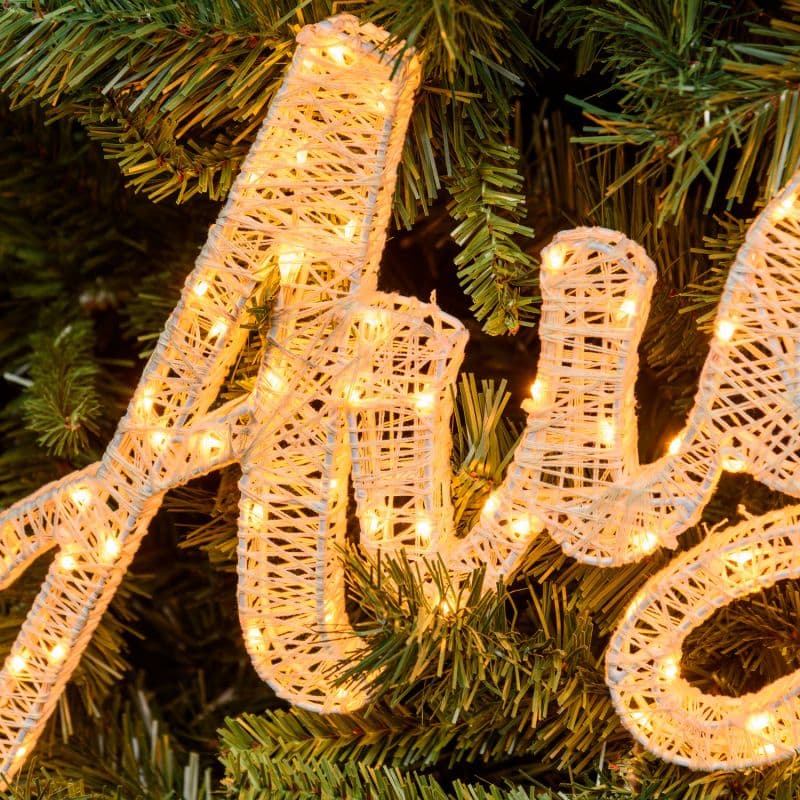 Auguri 3D con telaio bianco pixel MicroLed traditional per decorazioni natalizie - 2
