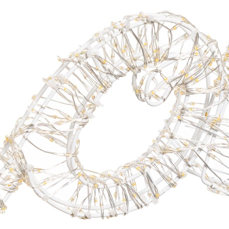 Buon Natale 3D con MicroLed bianco caldo e bianco Ø 1,5 mm per decorazioni natalizie - 4