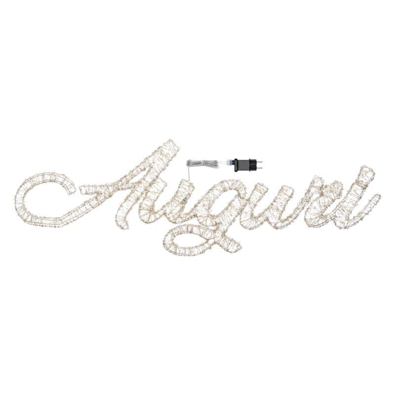 Auguri 3D con MicroLed bianco caldo e bianco Ø 1,5 mm per decorazioni natalizie - 5