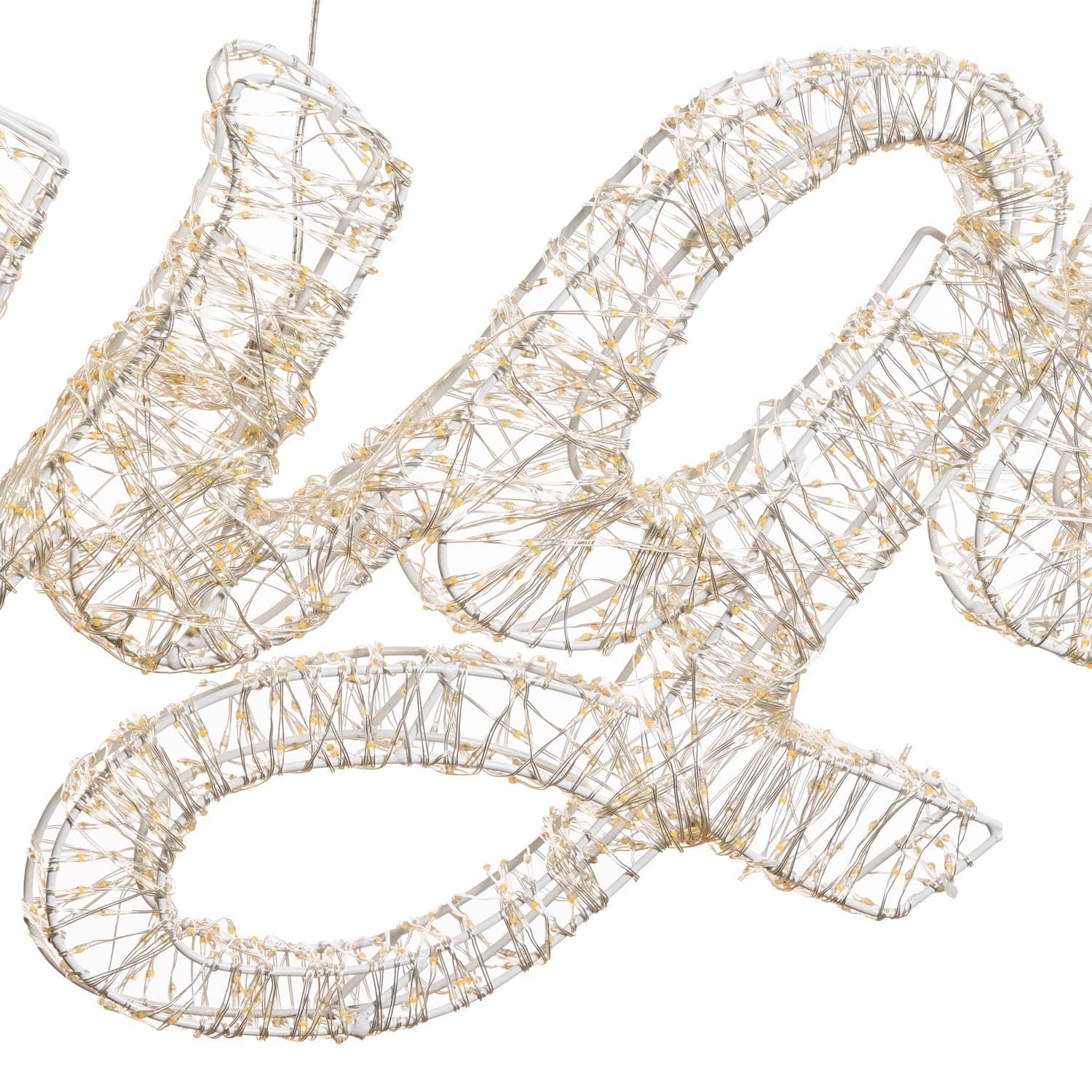 Auguri 3D con MicroLed bianco caldo e bianco Ø 1,5 mm per decorazioni natalizie - 6