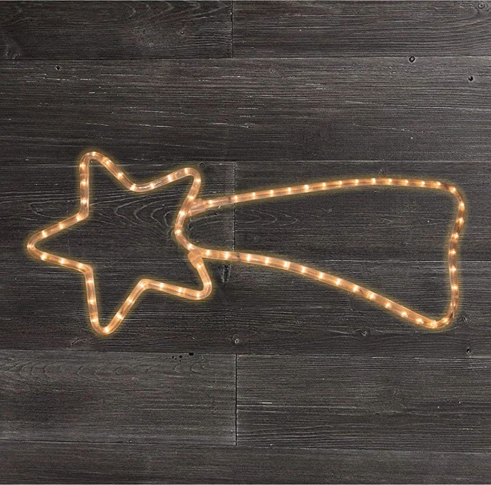 Stella cometa con tubo a Led Luce Calda decorazione natalizia da esterno 64 cm - 3