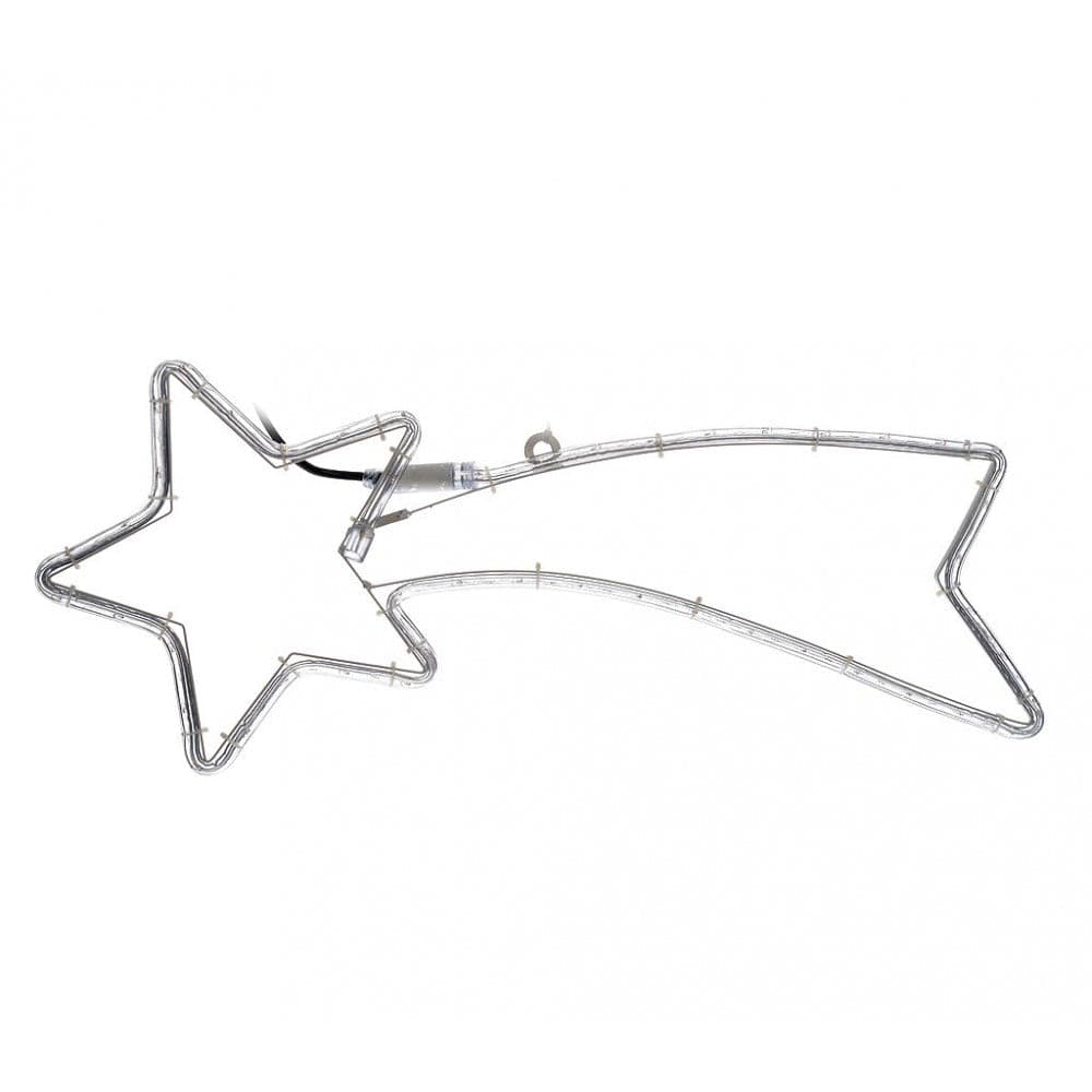 Stella cometa con tubo a Led Luce Calda decorazione natalizia da esterno 64 cm - 4