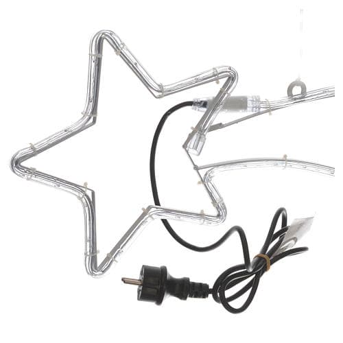 Stella cometa con tubo a Led Luce Calda decorazione natalizia da esterno 64 cm - 5