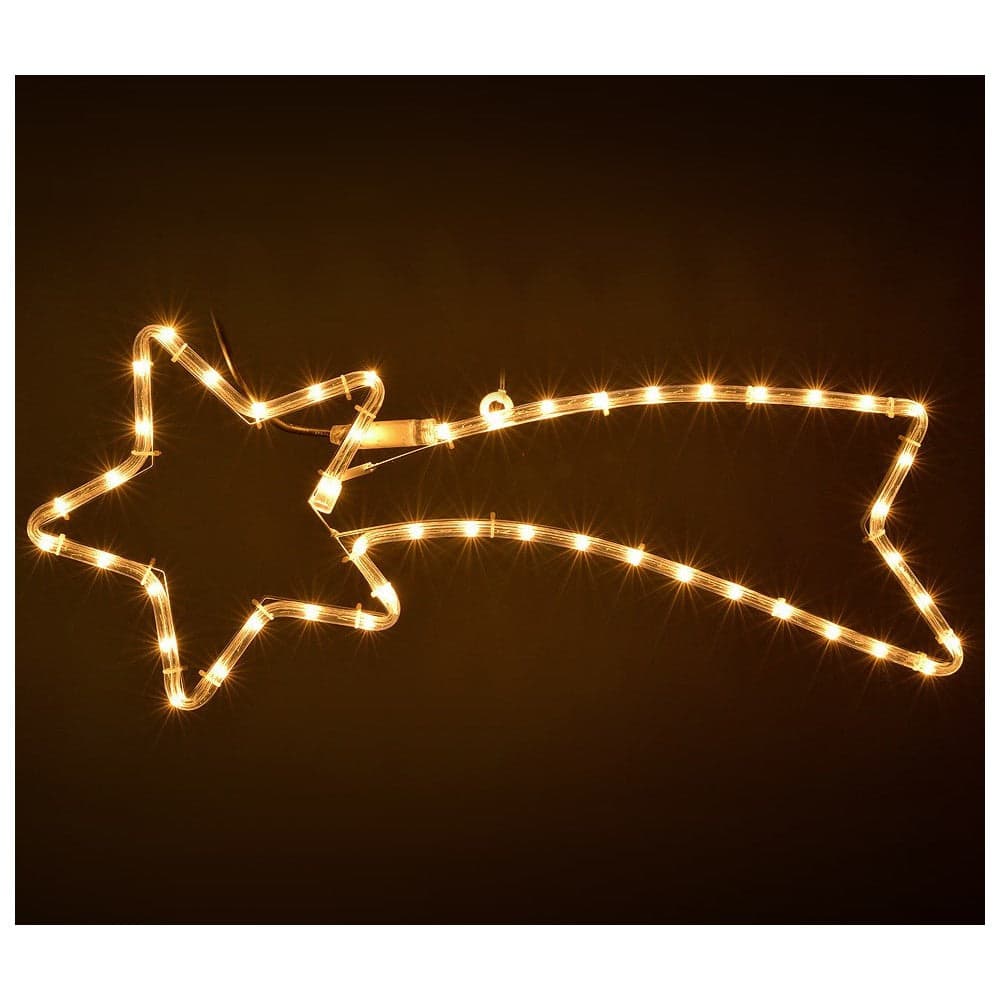 Stella cometa con tubo a Led Luce Calda decorazione natalizia da esterno 64 cm - 7