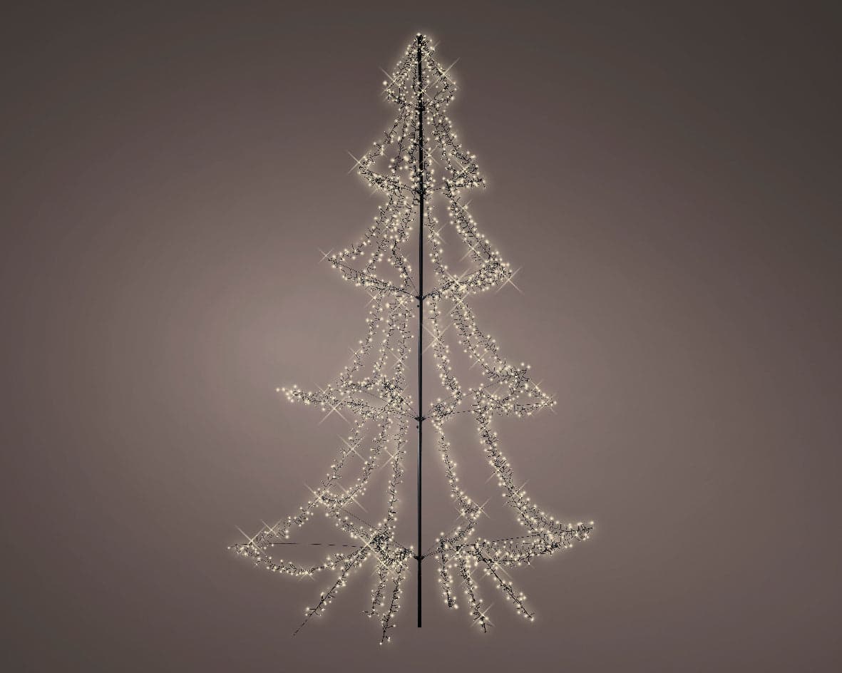 Figura luminosa Albero luminoso con led a luce bianco caldo 8 funzioni in acrilico - 9