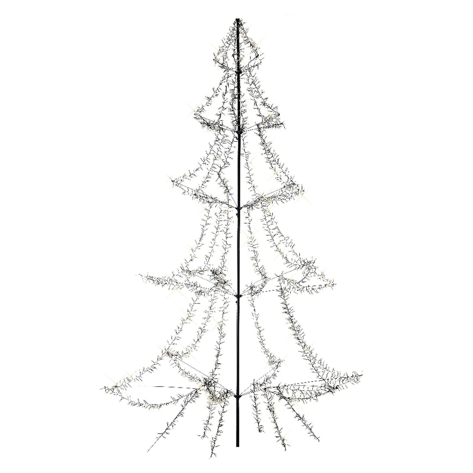 Figura luminosa Albero luminoso con led a luce bianco caldo 8 funzioni in acrilico - 10