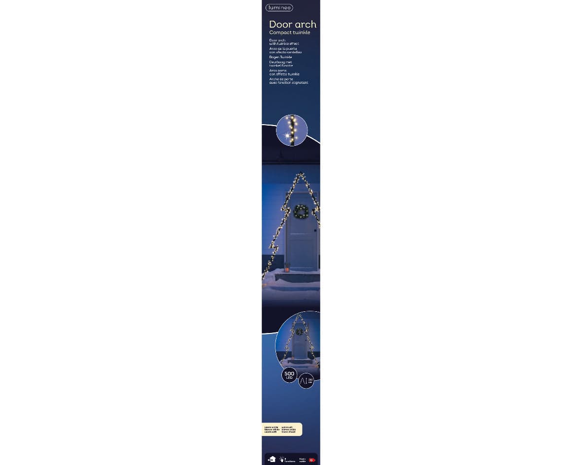 Figura luminosa Albero di Natale con 8 funzioni luminose , decorazione in metallo da 250 cm - 2