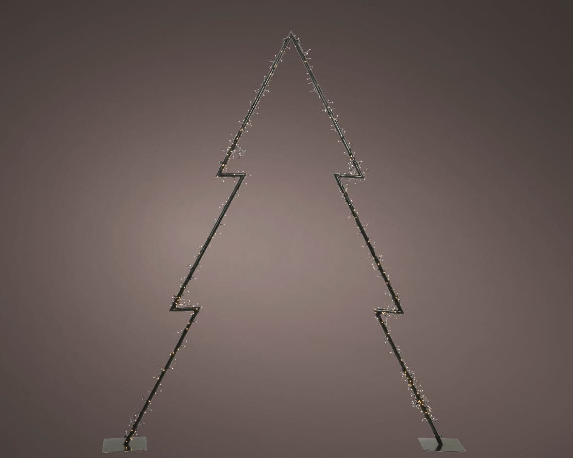 Figura luminosa Albero di Natale con 8 funzioni luminose , decorazione in metallo da 250 cm - 3