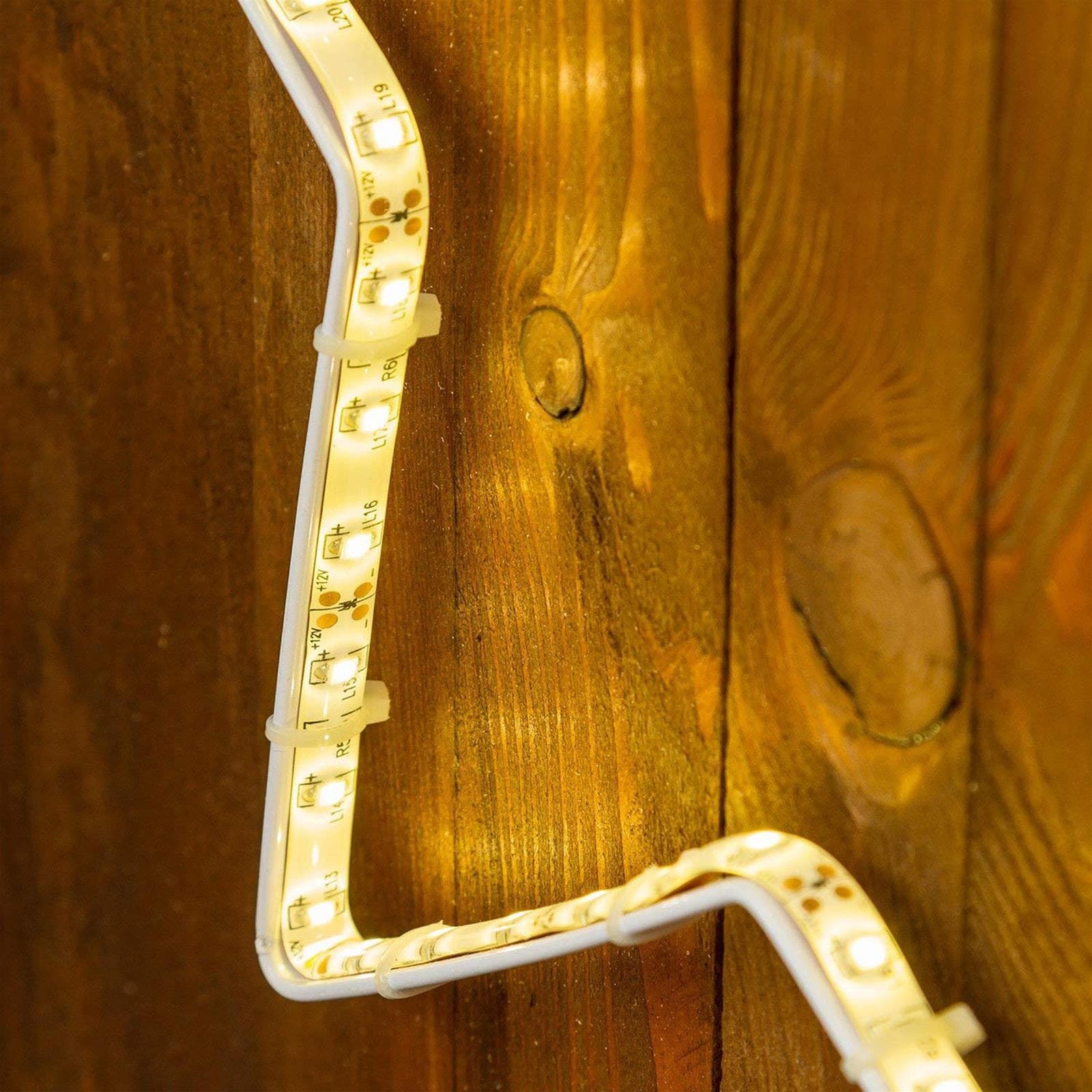 Stella luminosa con strip led decorazioni natalizie da esterno h 26 cm - 3
