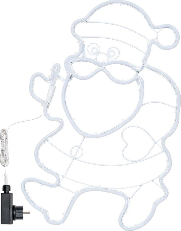 Figura luminosa "Babbo Natale" con luce a neon bifacciale decorazione da 57 cm - 4