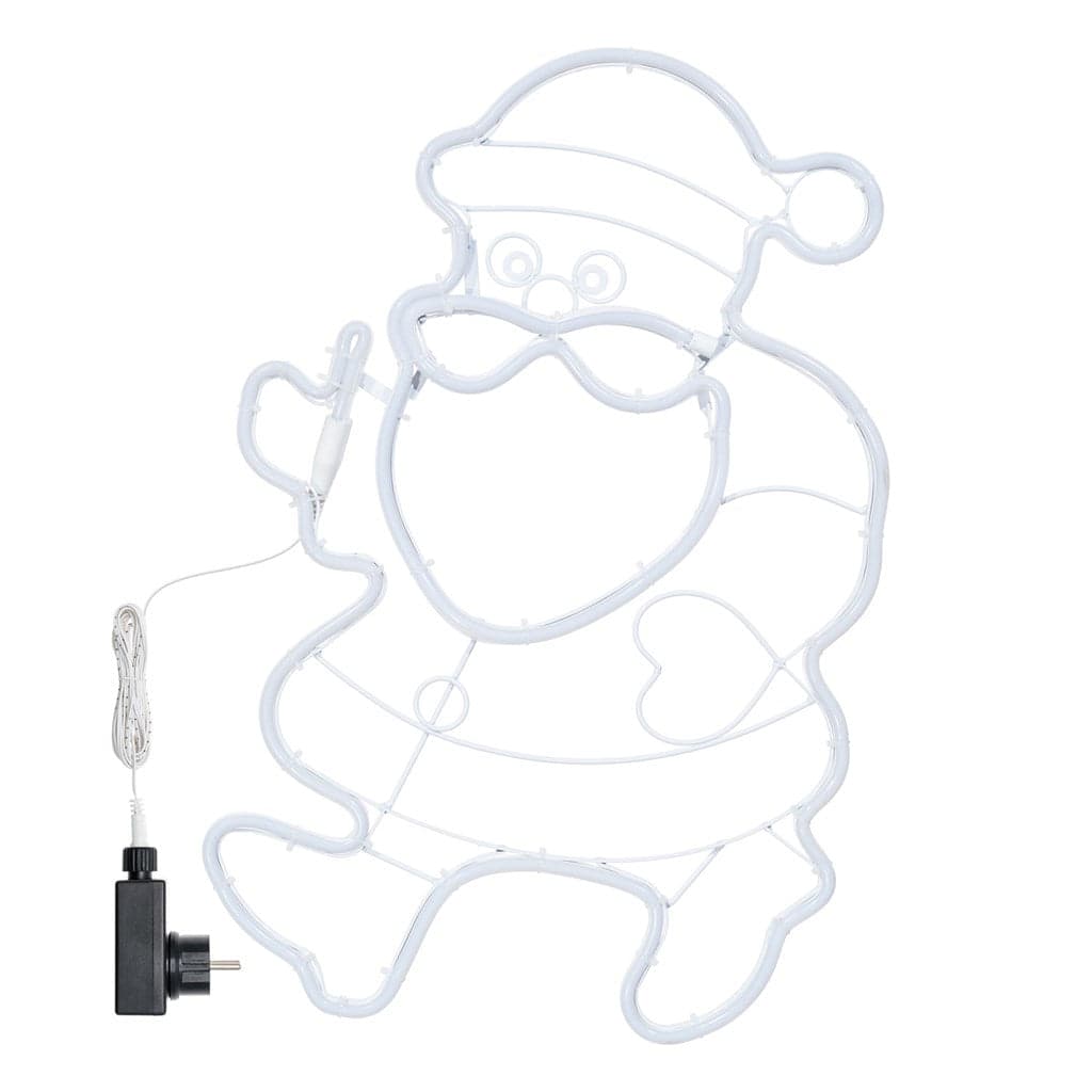 Figura luminosa "Babbo Natale" con luce a neon bifacciale decorazione da 57 cm - 4