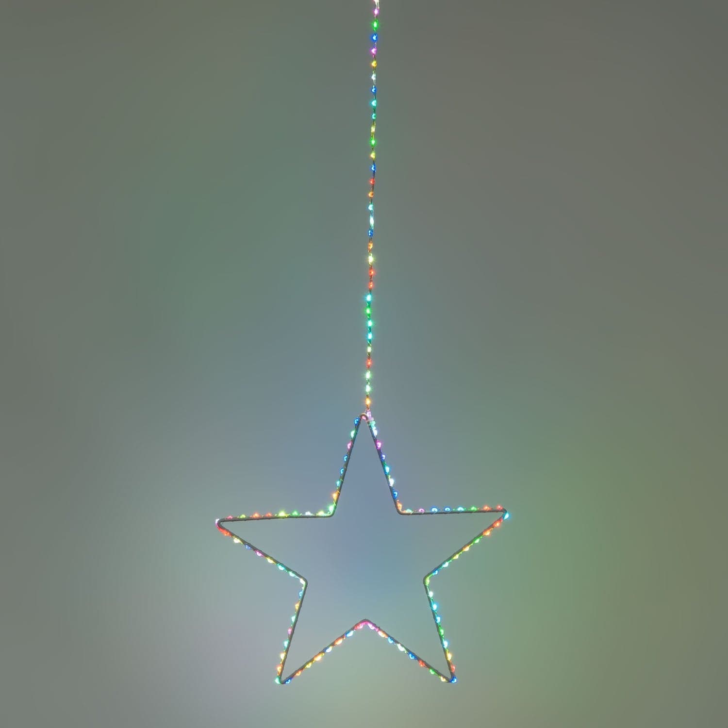 Stella luminosa con luce multicolore RGB a led da appendere per interno ed esterno - 6