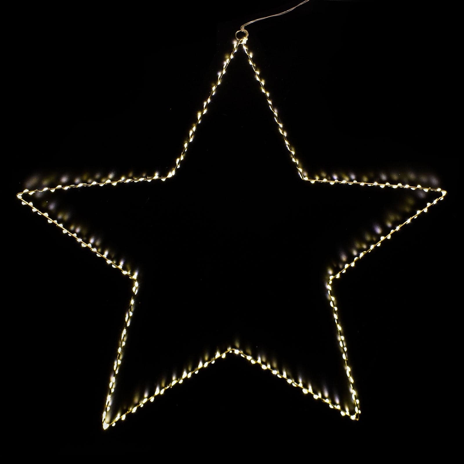 Stella luminosa in metallo con micro led decorazione natalizia da esterno - 2