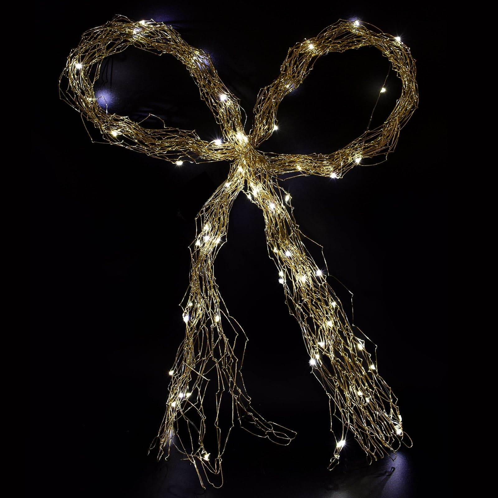 Figura luminosa in micro led "Fiocco" decorazione natalizia moderna h 60 cm - 2