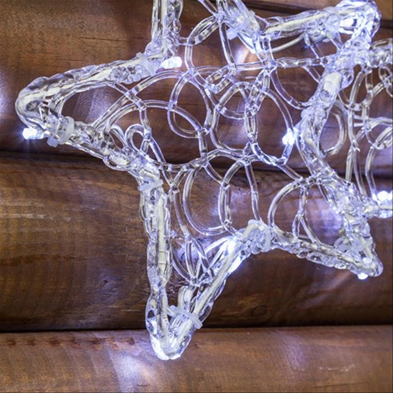 Stella cometa in acrilico a led effetto gel decorazione natalizia - 2