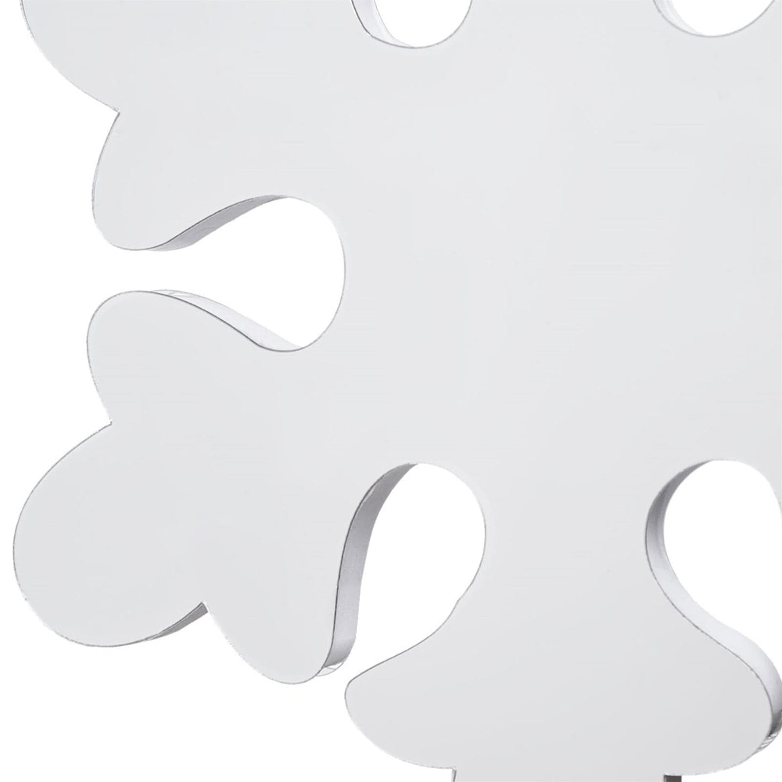 Fiocco di neve effetto specchio a led ø 30 cm decorazioni natalizie da interno - 5