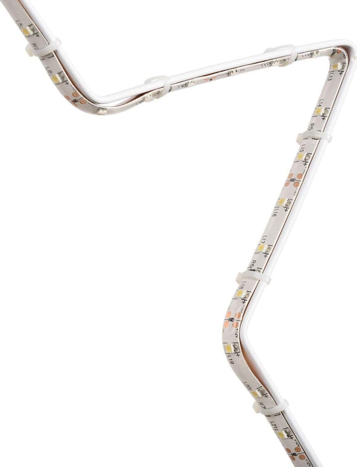Decorazione luminosa stella di natale 60 cm con strip led 150 per esterno addobbi natalizi - 4