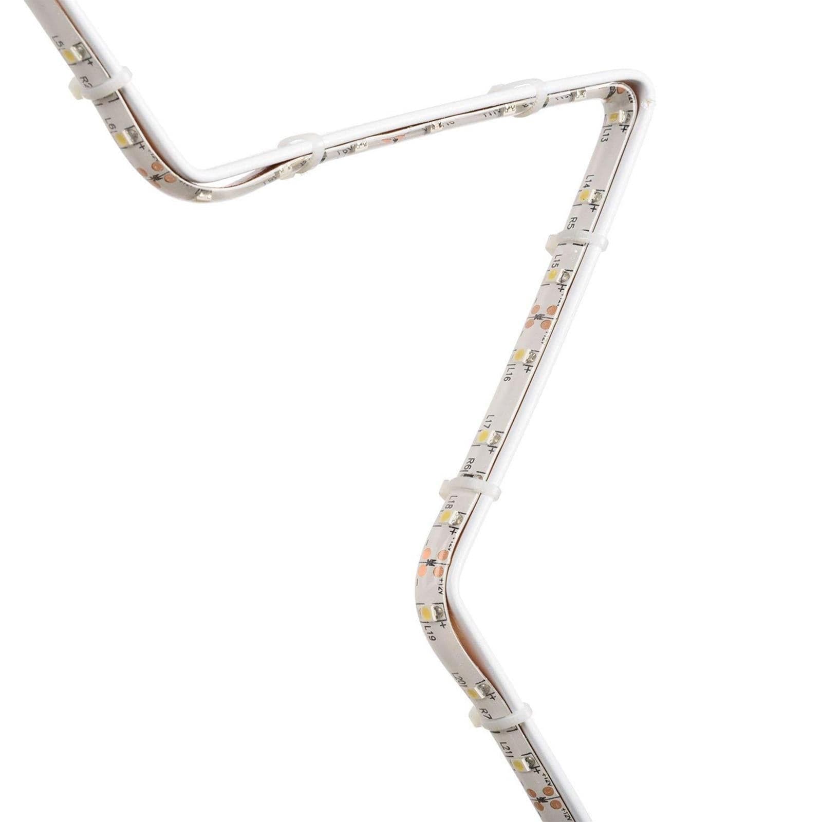 Decorazione luminosa stella di natale 60 cm con strip led 150 per esterno addobbi natalizi - 4