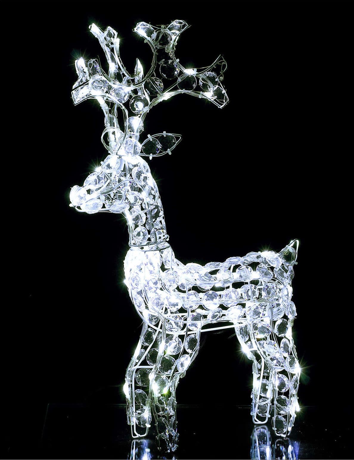 Renna luminosa a led decorazione natalizia per uso interno ed esterno h 66 cm - 3