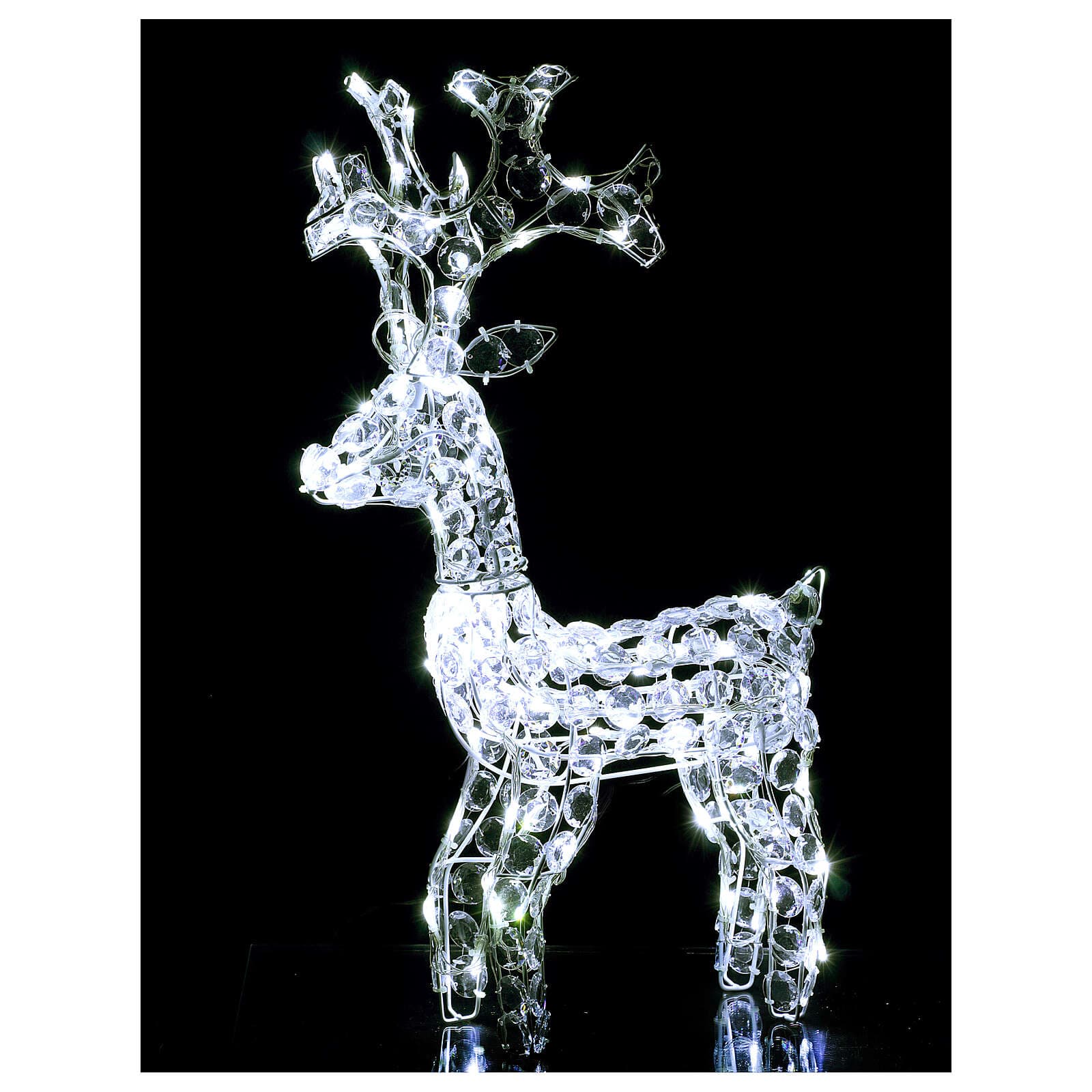 Renna luminosa a led decorazione natalizia per uso interno ed esterno h 66 cm - 3