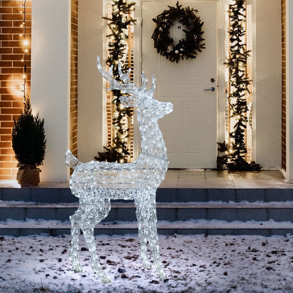 Renna luminosa con testa rotante in acrilico e led da Ø 5 mm a luce fredda - 2