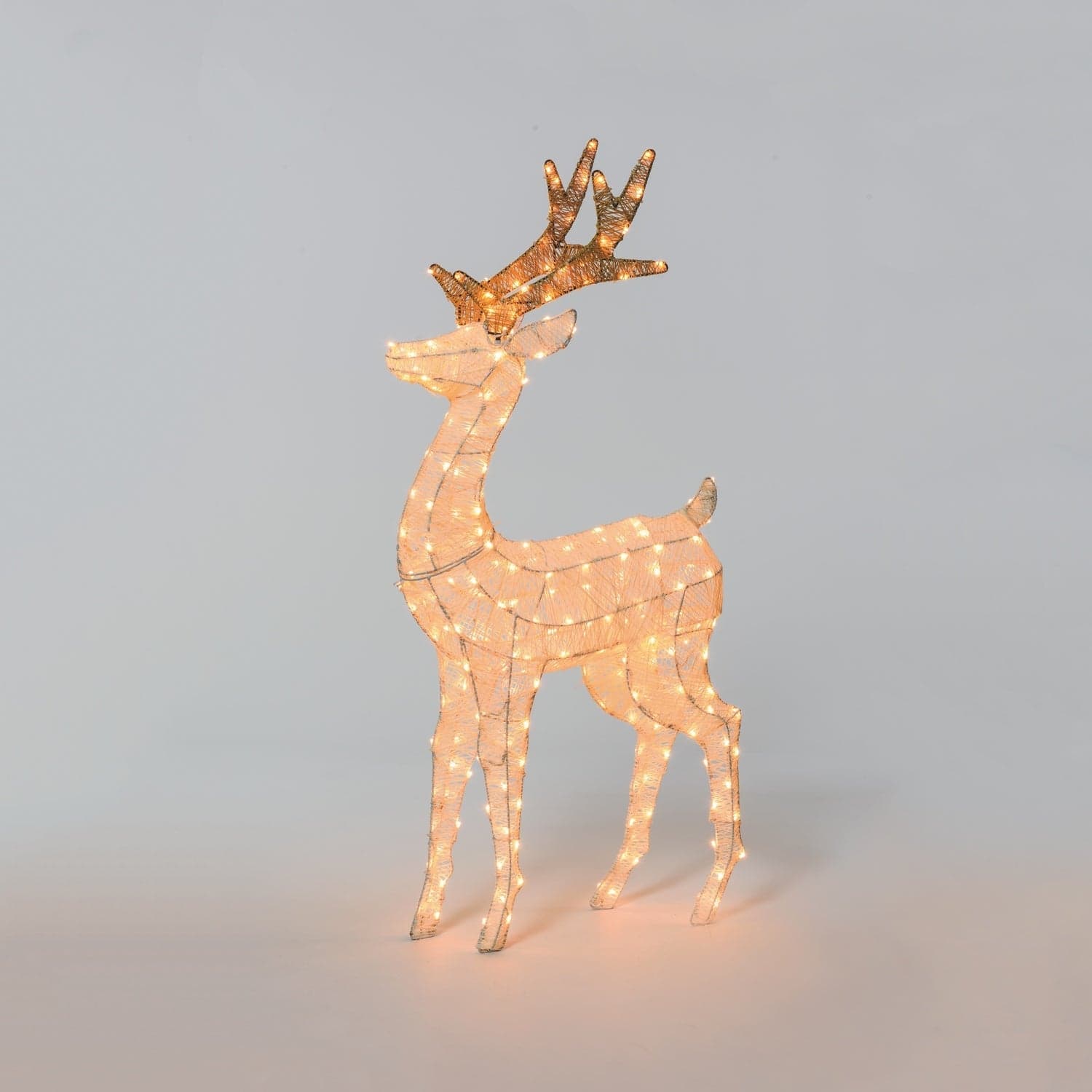 Renna 3D luminosa con LED LHC Traditional da Ø 5 mm, con cavo di alimentazione - 16