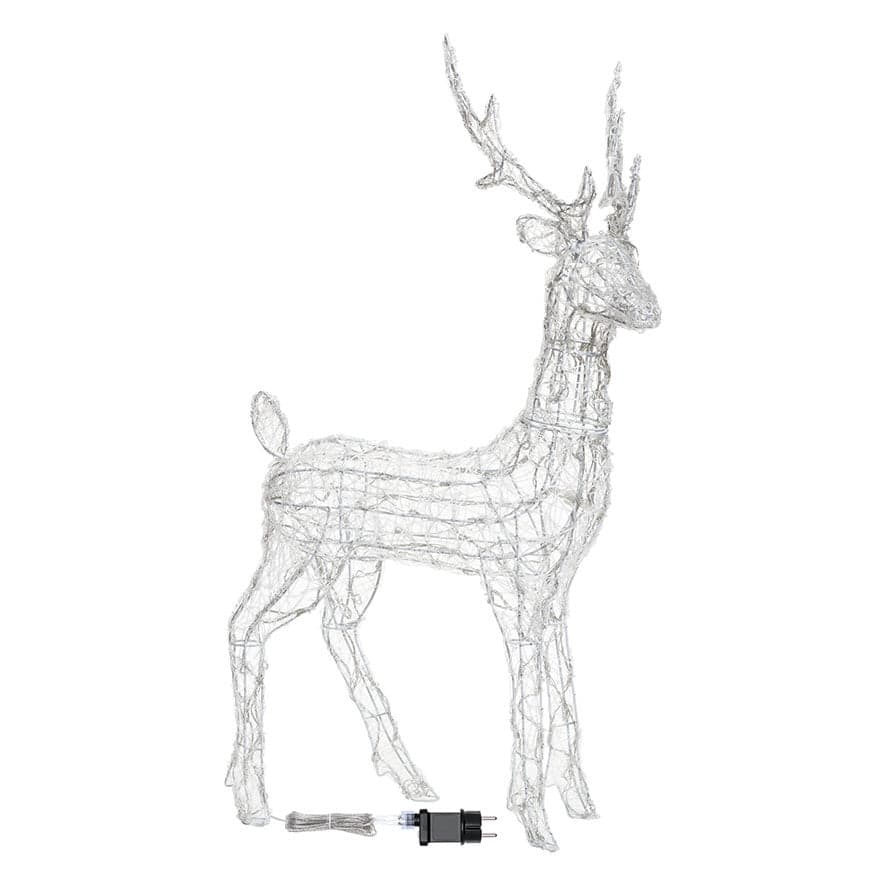 Renna luminosa in acrilico con led bianco freddo per esterno ed interno - 21