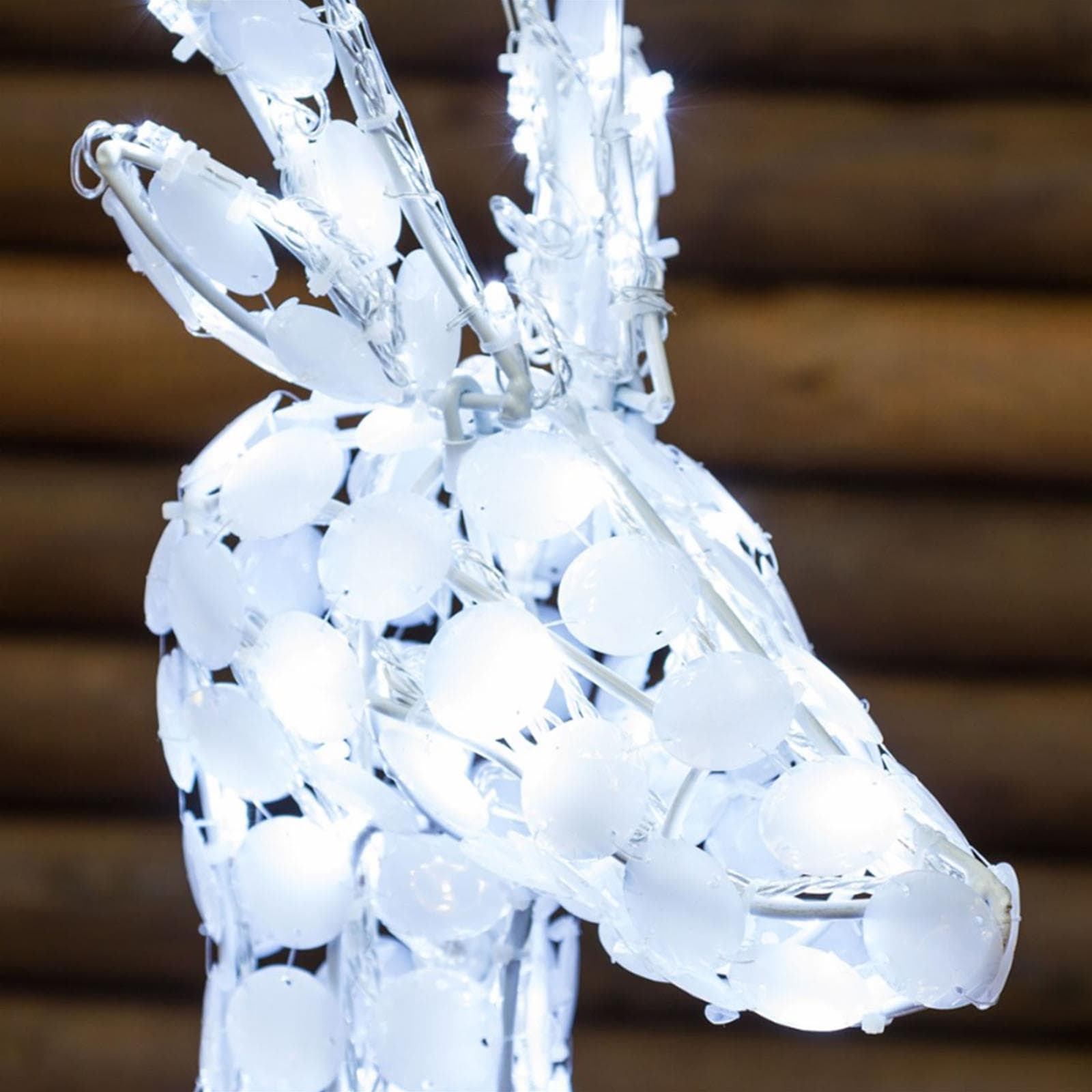 Decorazione luminosa renna natale cristalli 250 led esterno addobbi natalizi renne - 8