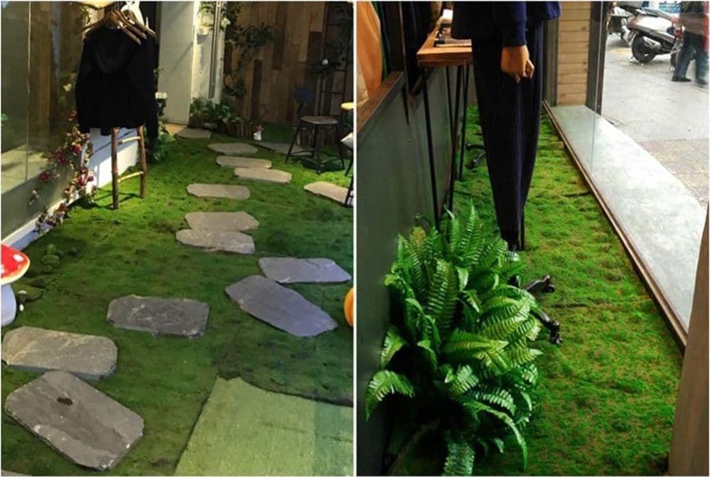 Tappeto di Muschio Artificiale per presepe 1 x 0,5 mt  decorazione natalizia - 3