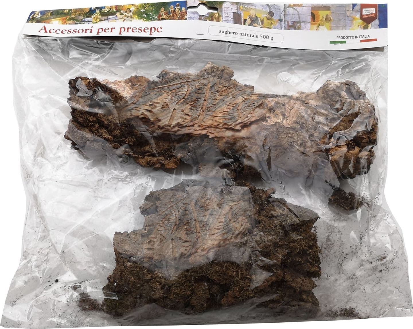 Corteccia di sughero naturale per presepe decorazione realistica - 3