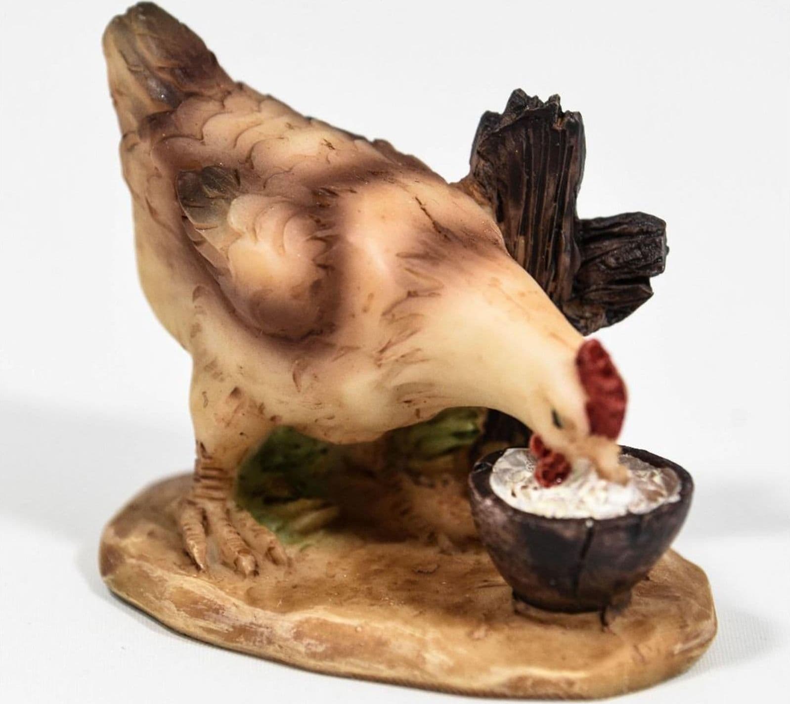 Animali per presepe in poliresina dipinti a mano statuine da fattoria h 7 cm - 2