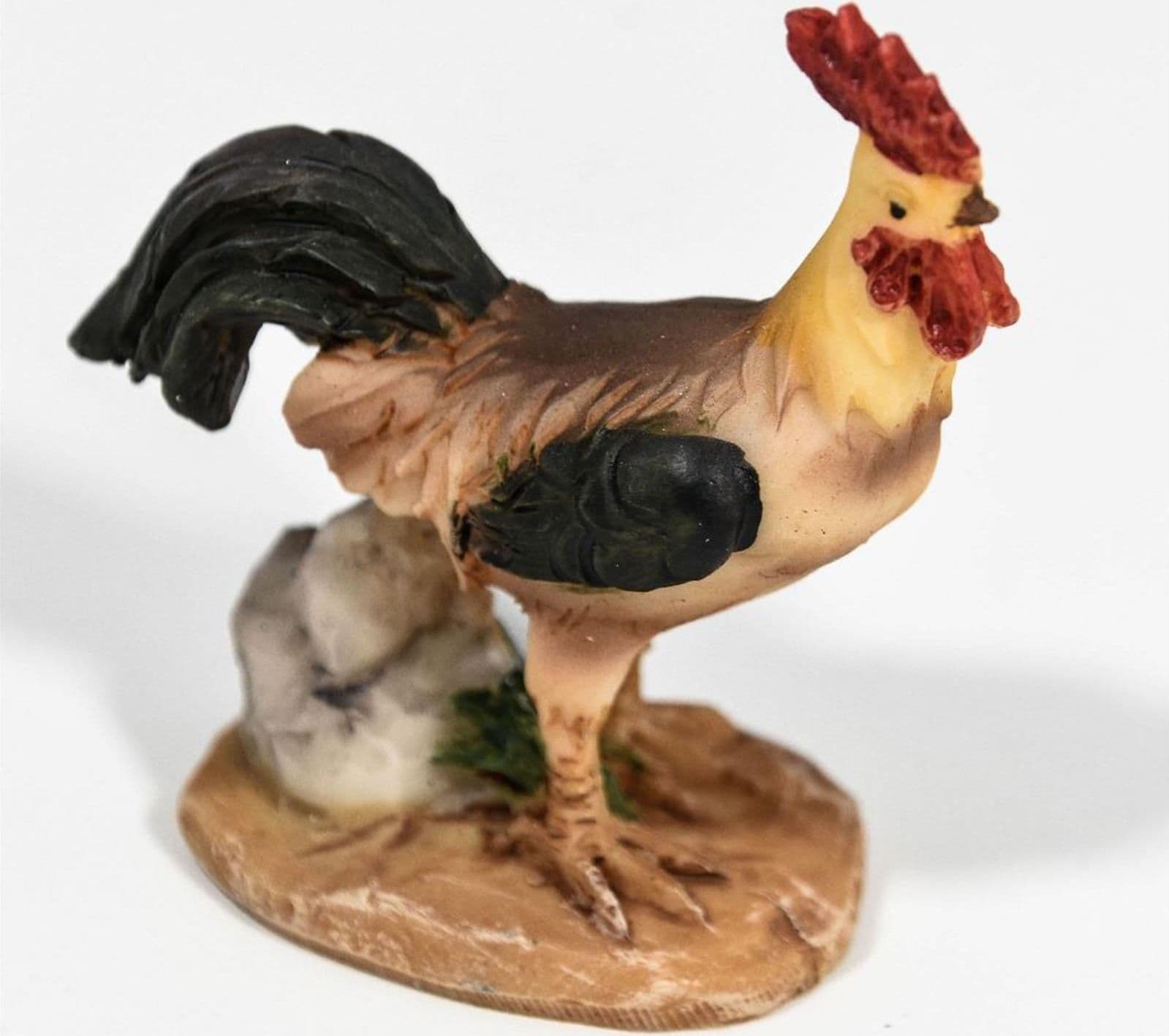 Animali per presepe in poliresina dipinti a mano statuine da fattoria h 2,5 cm - 4