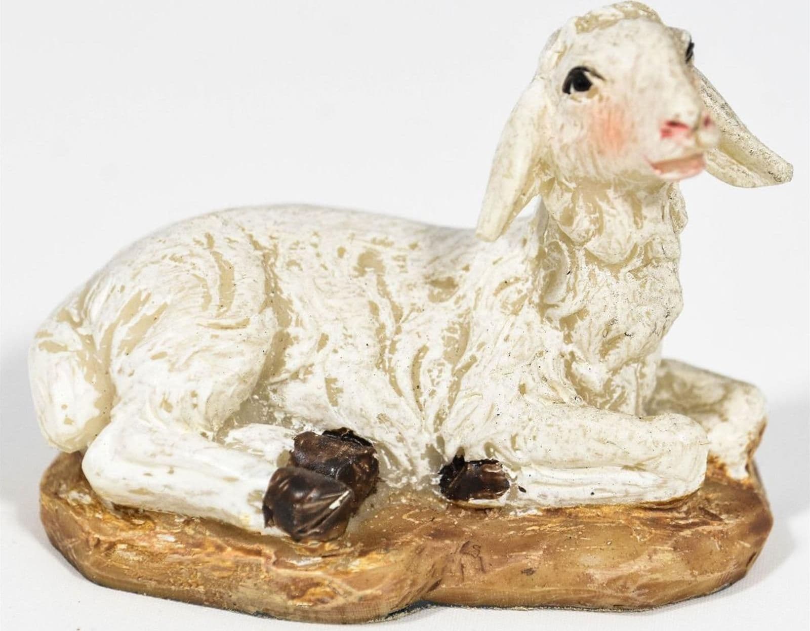 Animali per presepe in poliresina dipinti a mano statuine da fattoria h 2,5 cm - 6