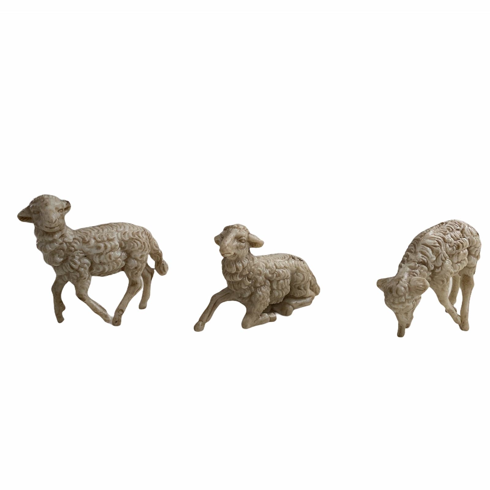 Pecorelle in resina statuine per presepe in resina h 4 cm 12 pezzi - 2