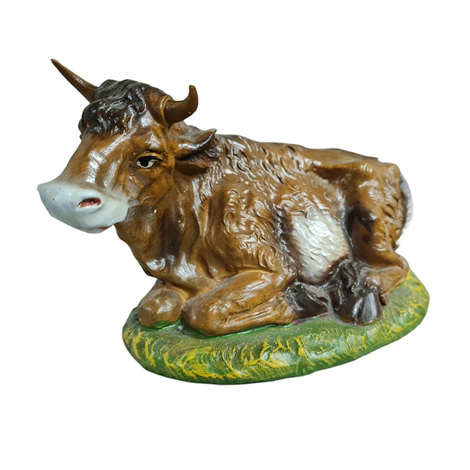 Bue ed Asinello statuette in cartapesta per presepe da h 12 x 30 cm - 2