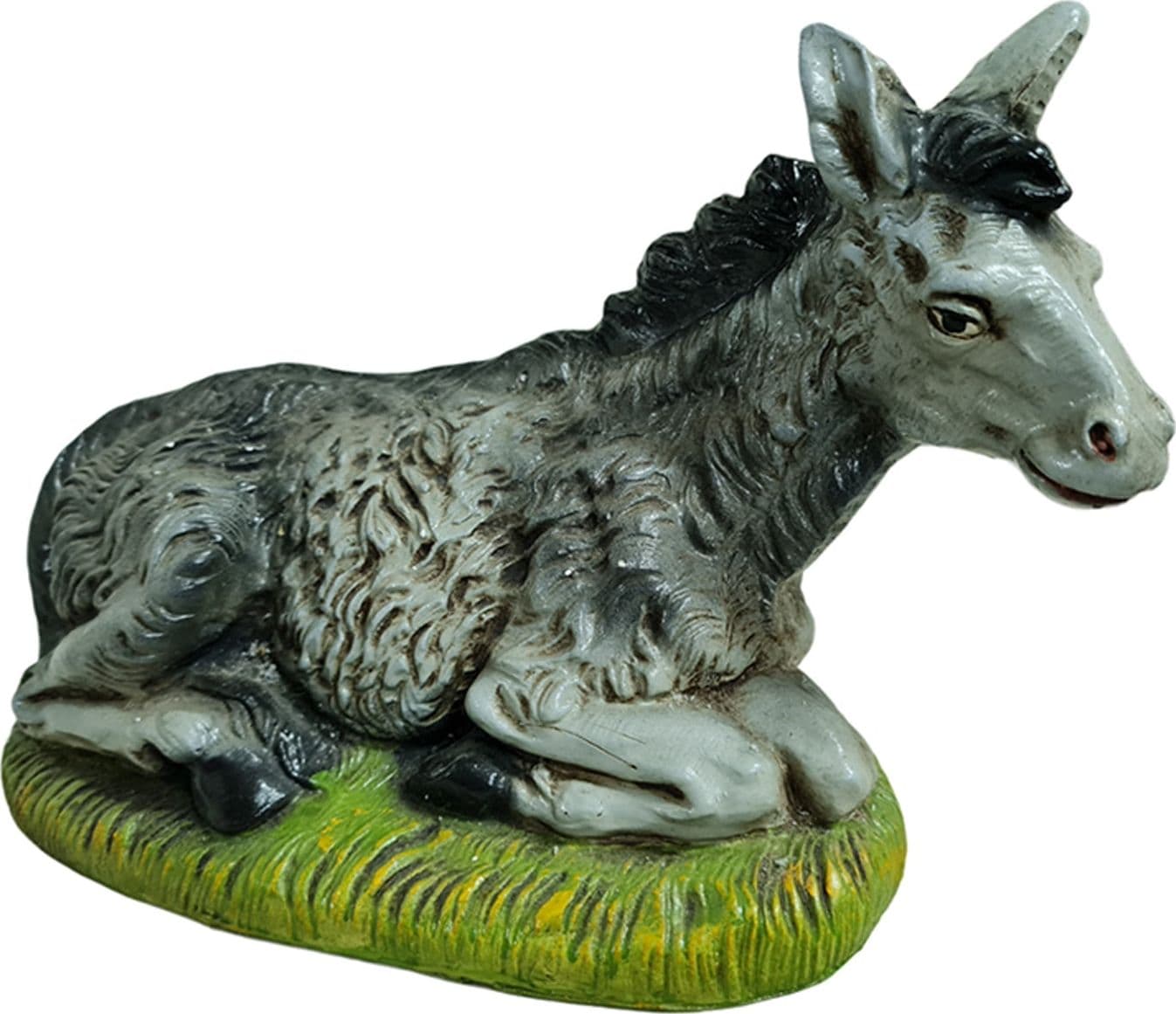 Bue ed Asinello statuette in cartapesta per presepe da h 12 x 30 cm - 3