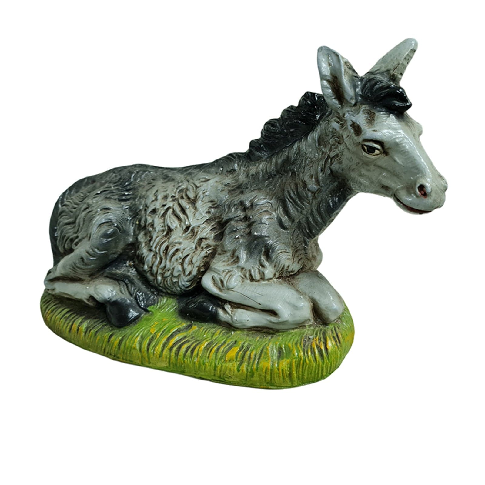 Bue ed Asinello statuette in cartapesta per presepe da h 12 x 30 cm - 3
